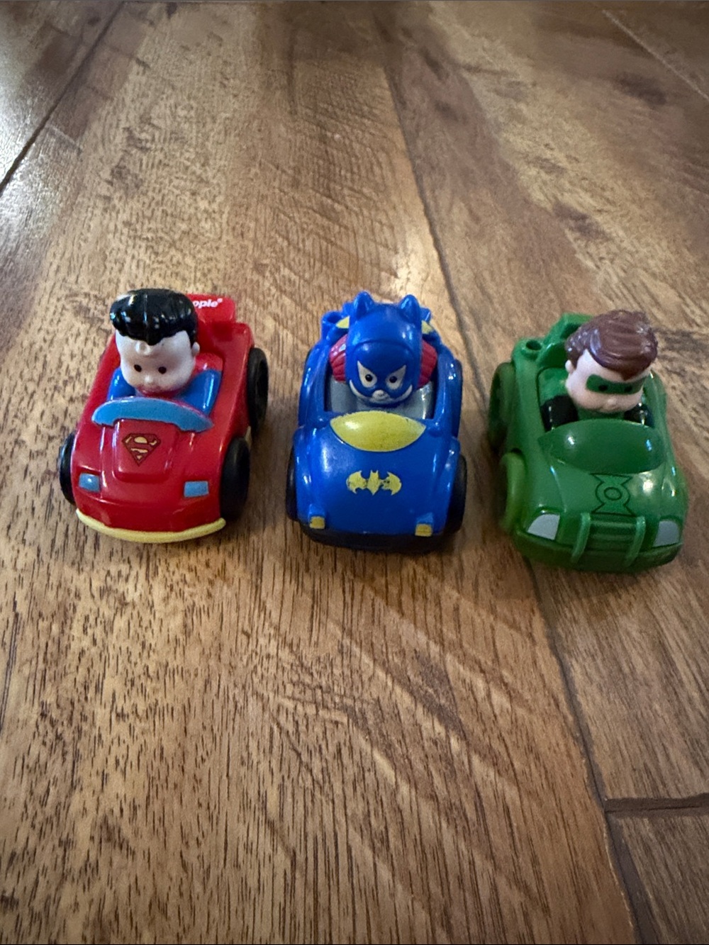Bundle of 3 SuperHero Little People Wheelie Cars